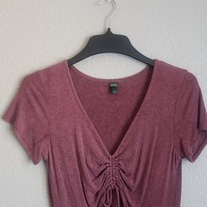 Mauve cutout dress